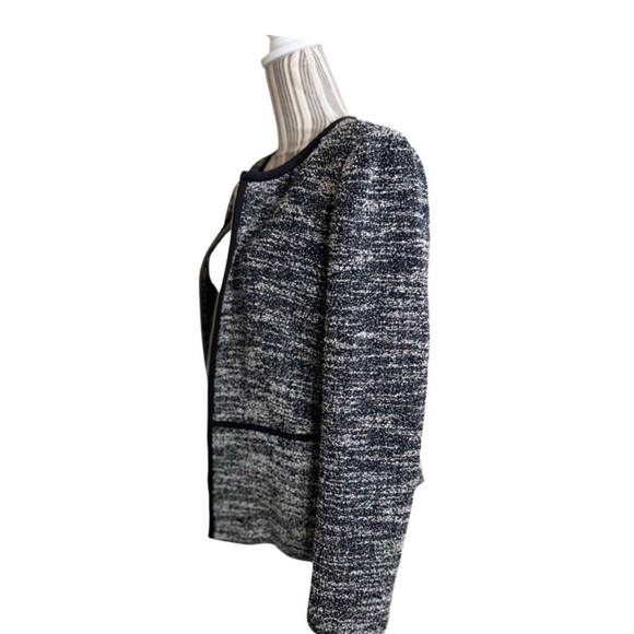 Donna Karan Black and White Tweed Blazer Size 16 - Picture 3 of 9